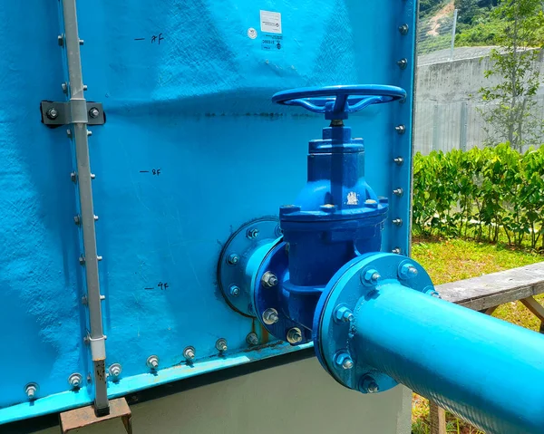 Johor Malaysia August 2022 Pipe Valve Used Control Quantity Water — Stock Photo, Image