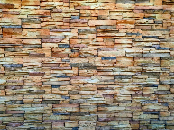 Artificial Stone Cladding Designed Resemble Real Stone Arranged Vertically Attached — Stockfoto