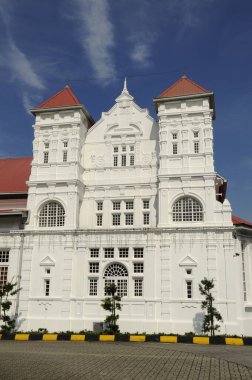 TAIPING, PERAK, MALAYSIA JANUARY, 2014: Perak Müzesi Taiping, Perak, Malezya 'da bulunan bir halk müzesidir. Malezya 'nın ilk ve en eski müzesidir. 1883 'te kuruldu.. 
