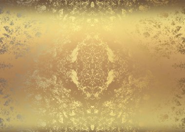 Sanat eserleri için Altın Soyut Dekoratif Kağıt Dokusu- İllüstrasyon