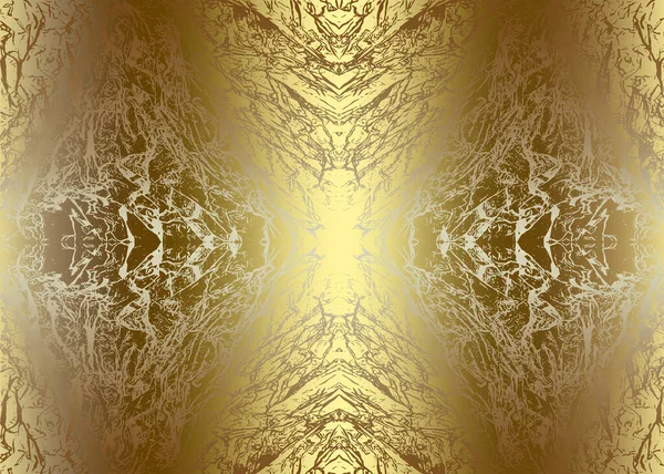 Golden Astratto Sfondo Carta Decorativa Texture Opere Arte Illustrazione — Foto Stock