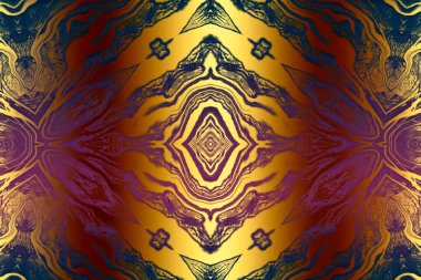 Sanat eserleri için Altın Soyut Dekoratif Kağıt Dokusu- İllüstrasyon