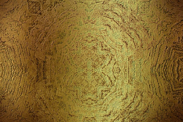 Golden Abstract Decorative Paper Texture Background Artwork Illustration — Stock Photo, Image