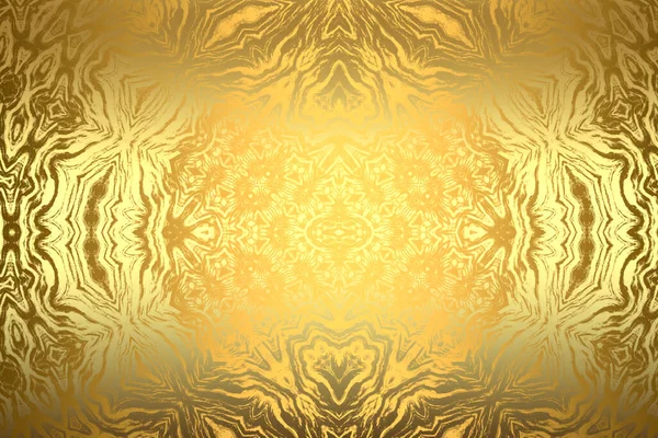 Golden Astratto Sfondo Carta Decorativa Texture Opere Arte Illustrazione — Foto Stock