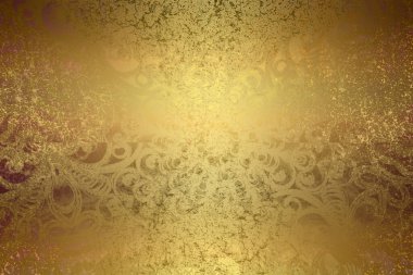 Sanat eserleri için Altın Soyut Dekoratif Kağıt Dokusu- İllüstrasyon