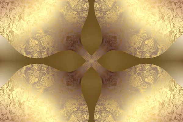 Sanat eserleri için Altın Soyut Dekoratif Kağıt Dokusu- İllüstrasyon