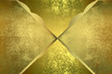 Sanat eserleri için Altın Soyut Dekoratif Kağıt Dokusu- İllüstrasyon