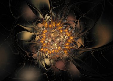 Sanat eserleri için Altın Soyut Dekoratif Kağıt Dokusu- İllüstrasyon