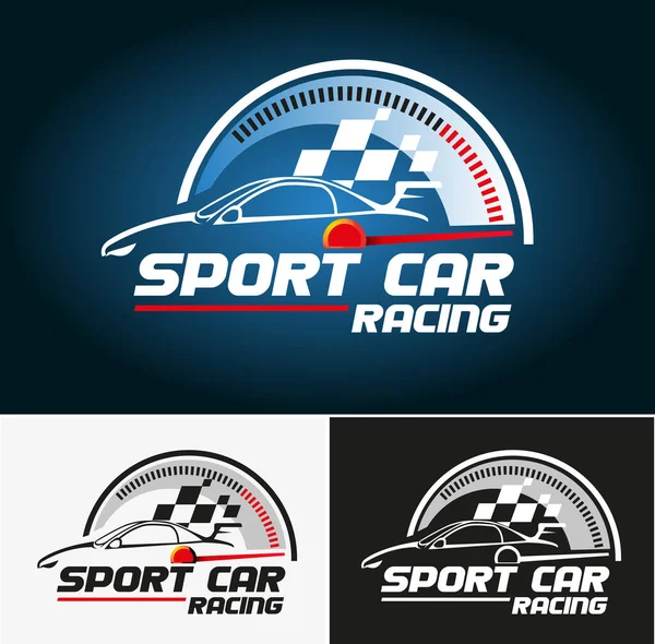 Vektor Illustration Symbol För Sport Bil Racing Händelse — Stock vektor