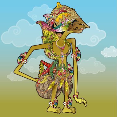 Adipati Karna 'nın Mahabharata hikayesindeki kukla karakterinin tasviri, değiştirilmesi.