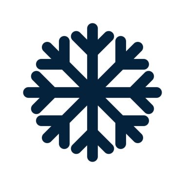 Kar Tanesi Silueti. Noel ve Kış Geleneksel logo, web, baskı, çıkartma, amblem, etiket, rozet, selamlama ve davetiye kartı tasarımı ve dekorasyonu simgesi