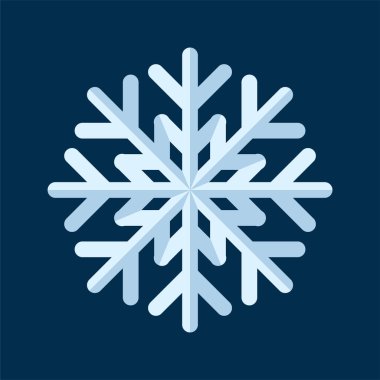 Kar Tanesi Simgesi. Noel ve Kış Geleneksel logo, baskı, çıkartma, amblem, etiket, rozet, selamlama ve davetiye kartı tasarımı ve dekorasyonu simgesi