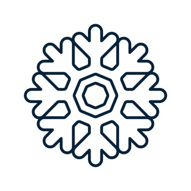 Kar Tanesi Pictogram. Noel ve Kış Geleneksel logo, web, baskı, çıkartma, amblem, etiket, rozet, selamlama ve davetiye kartı tasarımı ve dekorasyonu simgesi
