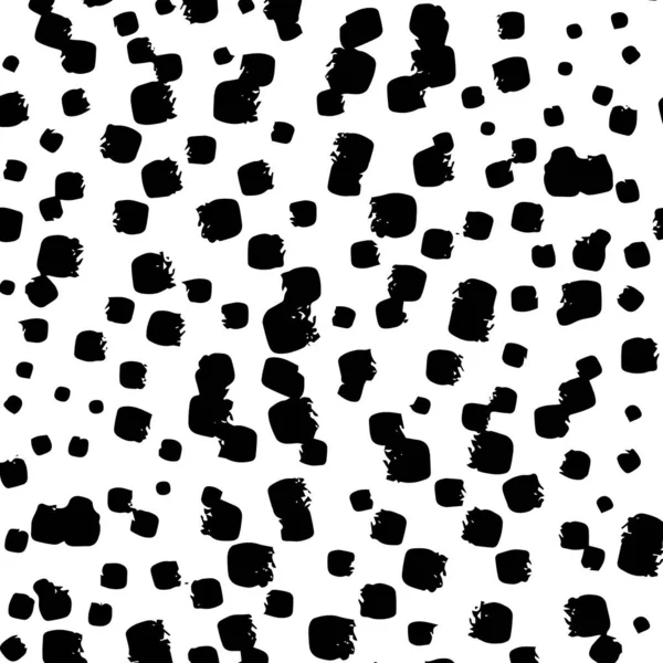 Nahtlose Schwarz Weiß Muster Abstrakter Grafischer Elemente Aus Punkten Streifen — Stockvektor