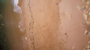 Flying inside the famous Benagil cave in Algarve portugal. High quality 4k footage