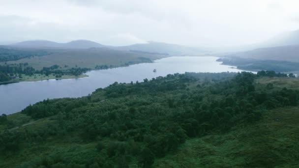Drone Filmado West Highland Way Escócia Imagens Alta Qualidade — Vídeo de Stock