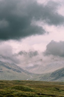 West Highland Way in Scotland. rainy wheather. High quality photo