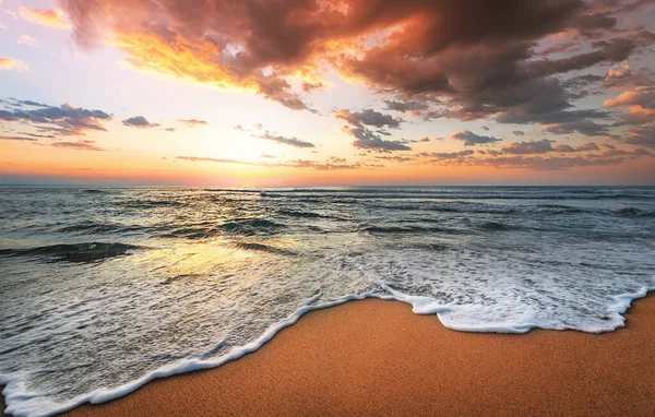 Прекрасний Схід Сонця Над Морем Ранковий Постріл — стокове фото