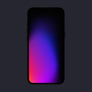 Parlak Mockup. İzole Cep Telefonu