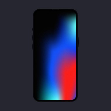 Renkli Smartphone Mockup. Ön Görünüm