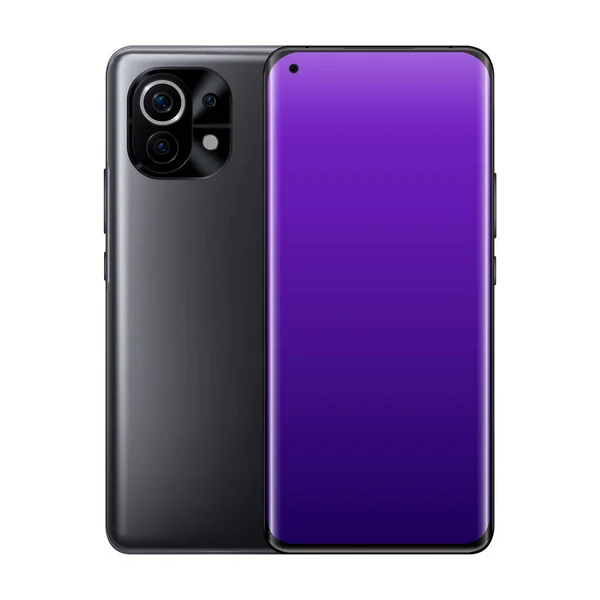 Violet Mi Smartphone. Modelo isolado Mockup — Vetor de Stock