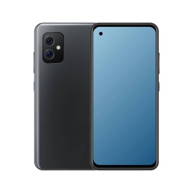 Gerçekçi 3D model Smartphone. Ön ve Arka Görünüm