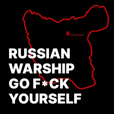 Yılan Adası Ukrayna. Rus Savaş Gemisi Siktir Git!