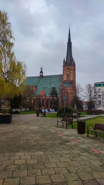 Oude Stad Poolse Architectuur Oude Architectuur Kathedraal — Stockfoto