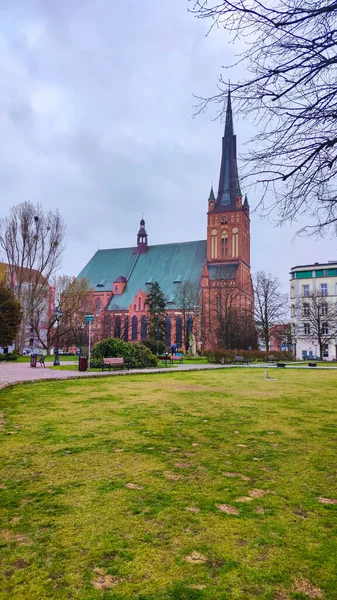 Città Vecchia Polonia Architettura Vecchia Cattedrale Architettura — Foto Stock