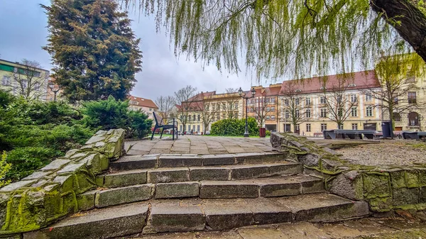 Polonya 'nın Szczecin şehrindeki eski şehir mimarisi