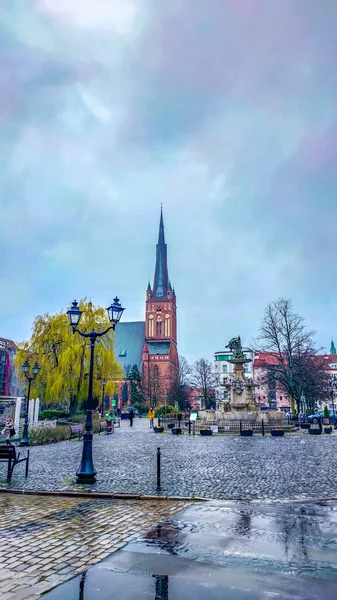 Старая Городская Архитектура Польше Страна Городе Щецин — стоковое фото