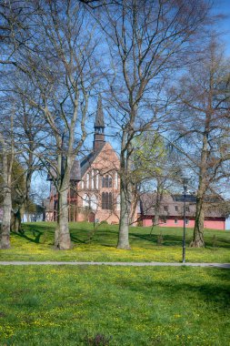 Polonya 'nın Szczecin şehrindeki eski şehir mimarisi