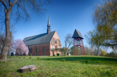 Polonya 'nın Szczecin şehrindeki eski şehir mimarisi