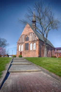 Polonya 'nın Szczecin şehrindeki eski şehir mimarisi