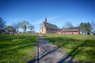 Polonya 'nın Szczecin şehrindeki eski şehir mimarisi