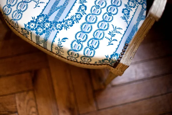Details Stylish Classic Armchair — Stock Photo, Image