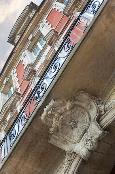 Dettaglio Una Scultura Parigi Place Des Vosges — Foto Stock