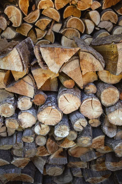 Background Oak Chestnut Logs — Stok fotoğraf