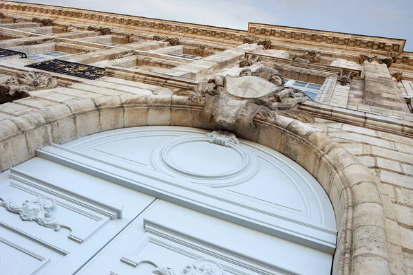 Detalj Fasaden Place Bourse Bordeaux Stad — Stockfoto