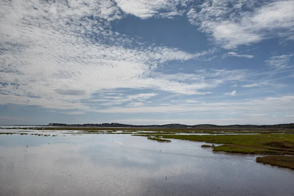 Arcachon Medence Partvonalai Franciaországban — Stock Fotó