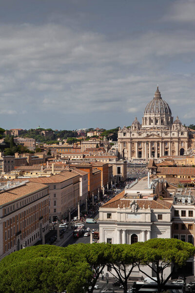 Viewpoint over Rome and St Peter Basilica