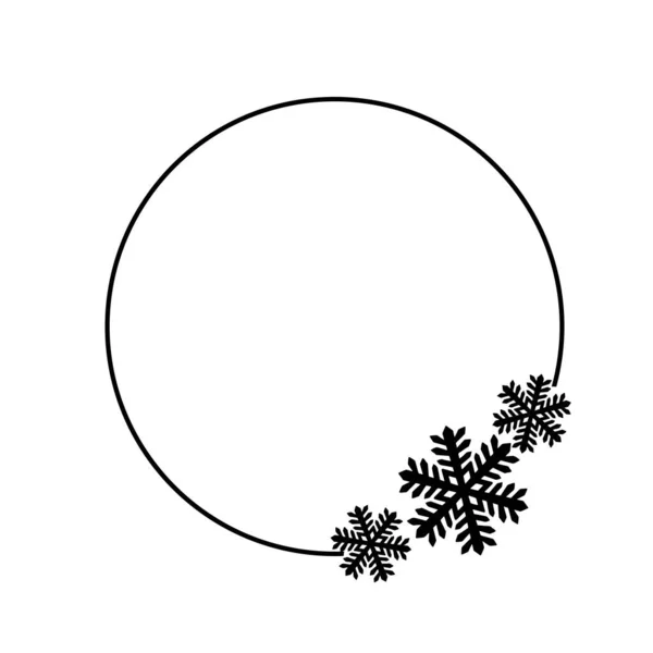 Σκελετός νιφάδων χιονιού, λευκό φόντο, συλλογή χριστουγεννιάτικων σχεδίων. Εικονογράφηση διάνυσμα, χαρούμενα Χριστούγεννα νιφάδα πλαίσιο Εορταστική σχέδιο. — Διανυσματικό Αρχείο