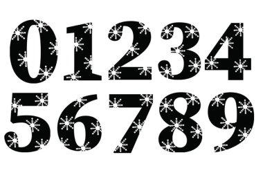 Numara. Davetiyeler için resim. Tebrik etmek için tasarlandı. Sipariş vermek için ayarlandı.