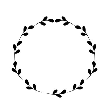 Vektör çerçevesi. Davetiyeler için resim. Tebrik etmek için tasarlandı. Sipariş vermek için çelenk.