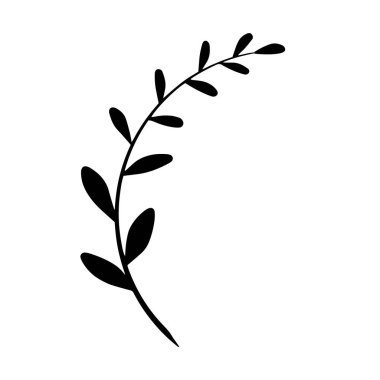 Vektör dalı. Davetiyeler için resim. Tebrik etmek için tasarlandı. Tasarım için öge.