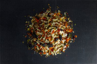 Pilav için bir avuç baharat. Yüksek kalite fotoğraf