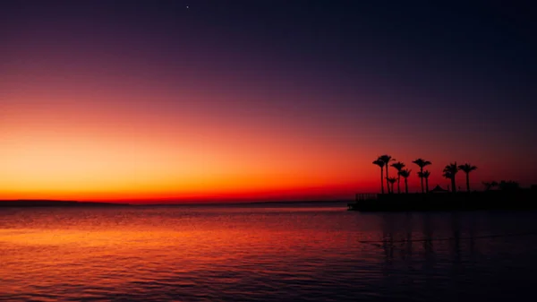 Яркий Восход Солнца Над Красным Морем Салаги Африке Высокое Качество — стоковое фото