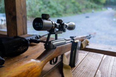 Tokarev otomatik doldurma tüfeği. Yüksek kalite fotoğraf