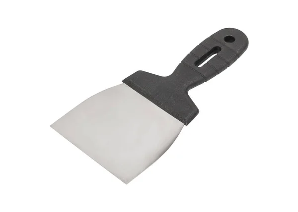 Construction Spatula Dark Handle Isolated White Background Construction Tool Construction — Stock Photo, Image