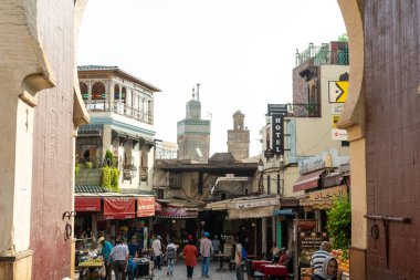 Bab Bou Jeloud in the old medina of Fez